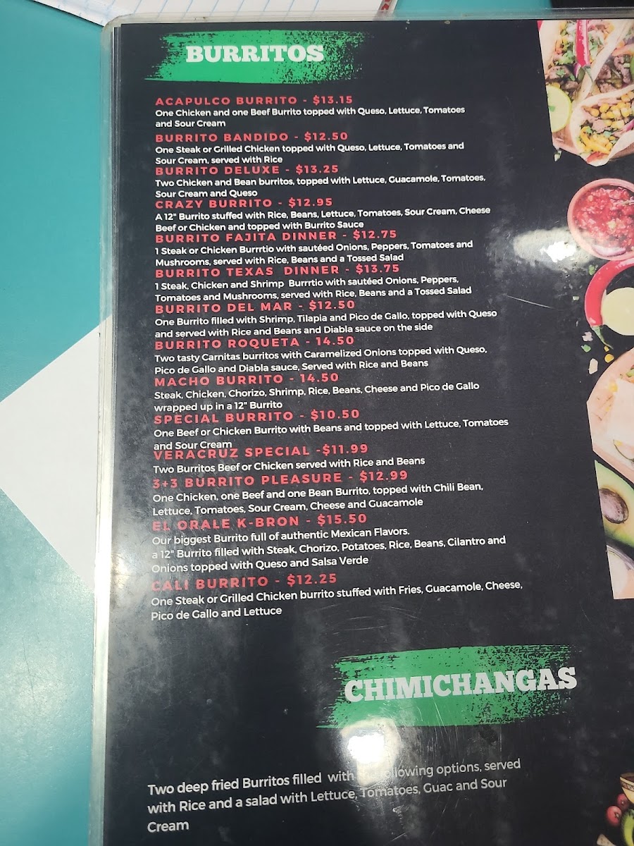 El Ranchero Mexican Restaurant Menu - Image 1