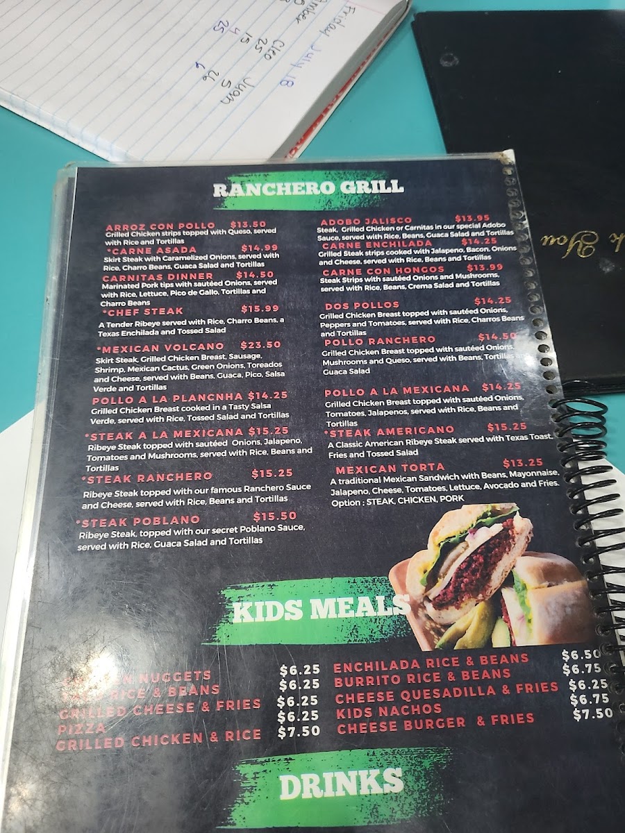 El Ranchero Mexican Restaurant Menu - Image 2