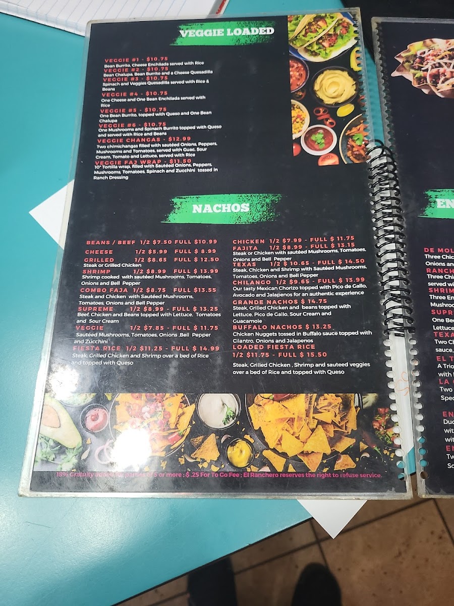 El Ranchero Mexican Restaurant Menu - Image 6